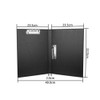A4 Leather Double Clipboard Folder Loose Leaf File Folder Binder