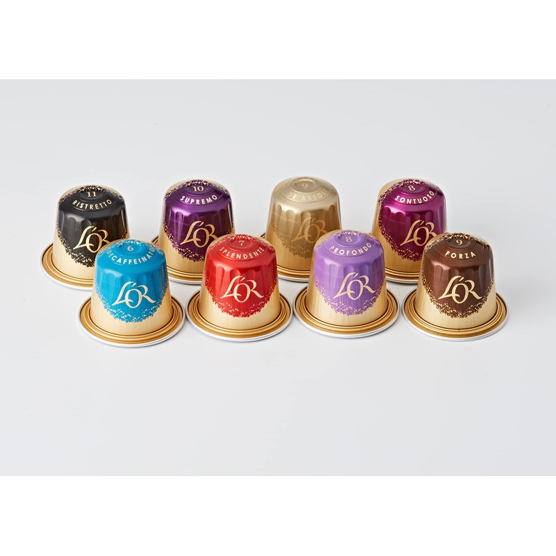 L'OR Favourites Assortment Nespresso Compatible Coffee Pods (Pack of 8,