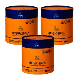 Chong Kun Dang Vital Program Vitamin C Plus 1000mg 2gx120 packets x 3 cans Zinc Immune Function Vitality Megadose / 종근당 바이탈프로그램 비타민C 플러스 1000mg 2gx120포 x 3통 아연 면역기능 활력 메가도스