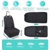 Asiento Perro, Cubre Asiento Funda Individual para Perro (Negro)