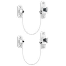 HOMGEN Window Open Restrictors Popular 2pcs Window Restrictors Locks Baby Security Window Locks Window Restrictor for Upvc Safety Window Locks with Screws &Keys Perfect for Windows and Doors