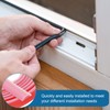 PATIKIL Silicone Weather Stripping Door Seal, 9.8 ft D Shape
