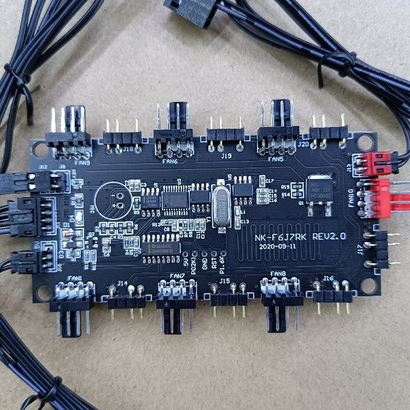 SaiDian 1Pcs ARGB Hub Controller Computer Case Fan Splitter 5V