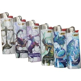Bic Zodiac Astrology Lighters 6-Count