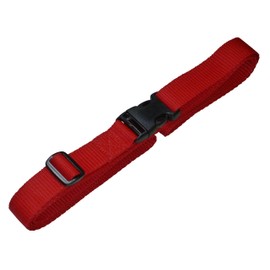 Benristraps 25mm Strap with Quick Release Buckle and Length Adjuster (1 metre, red)