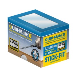 Ulti-Mate Woodcrews - Bright Zinc Plated - 3.5 x 25mm - Box of 200