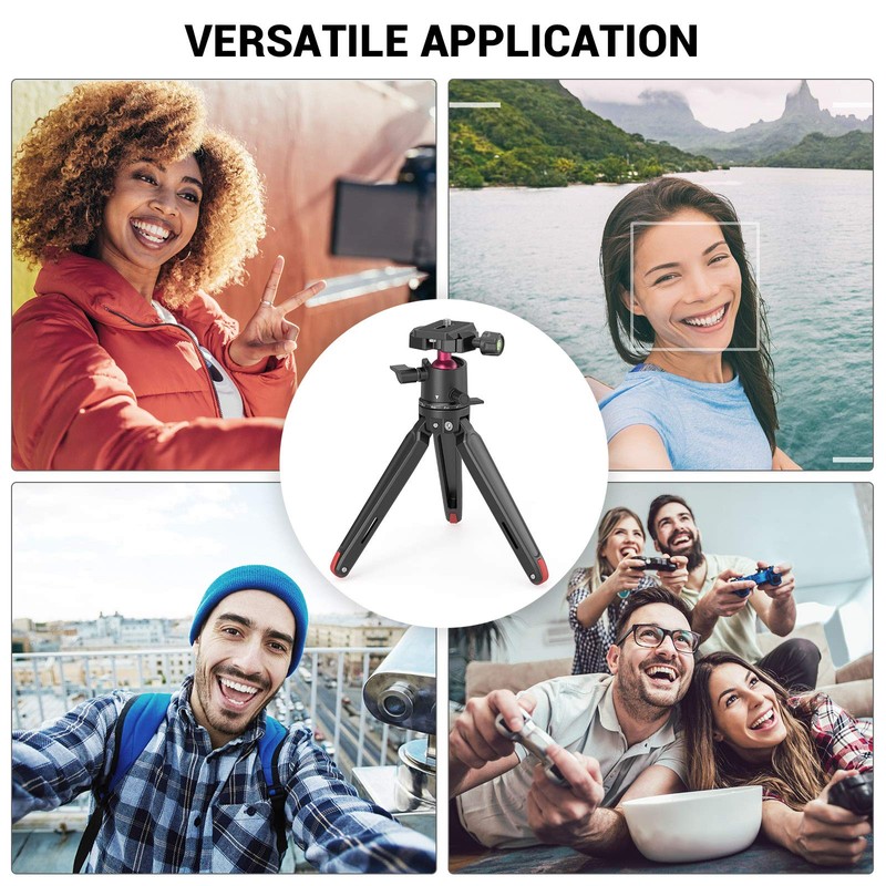SMALLRIG Mini Tripod Tabletop Tripod with 360° Ball Head and