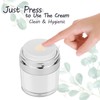 Pack of 3 Airless Pump Jars, 50 ml/50 g, Cream