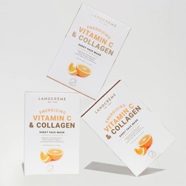 Lanocreme-Energizing Vitamin C and Collagen Sheet Face Mask 5 Sheets