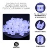 Paquete de 20 Grapas Abrazaderas para Manguera Neónflex 5050 Blister.