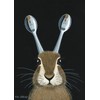 Inkognito Postcard | Occasion: "For Easter", motif: rabbit/bunny, "self-portrait with