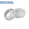 uxcell Round Soffit Vents 1 inch, 32Pcs Light Grey Plastic