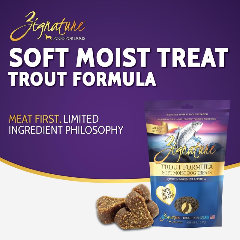 Zignature Trout Soft Moist Treats for Dogs