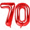 Number 70 Balloons, Red 70 Number Balloons, 40 Inch Red