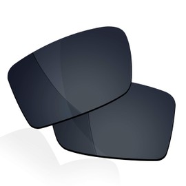 RockShell Polarized Lenses Replacement for Oakley Gascan OO9014 Sunglasses - Black Metallic