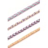 Folia 32039 - Braccialetti Kumihimo Pastell Rainbow, Kit di 16