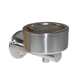 TAMLED Wall Ashtray with Folding Mechanism for Wall Mounting Two Piece Ash Tray in Elegant Stainless Steel Design