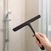 Silicone Shower Squeegee for Glass Doors with Built-in Hook, 8.3