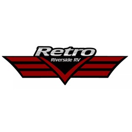 Unbranded 2x RV Graphics Riverside RV Retro OEM Red Restore Update Travel Trailer