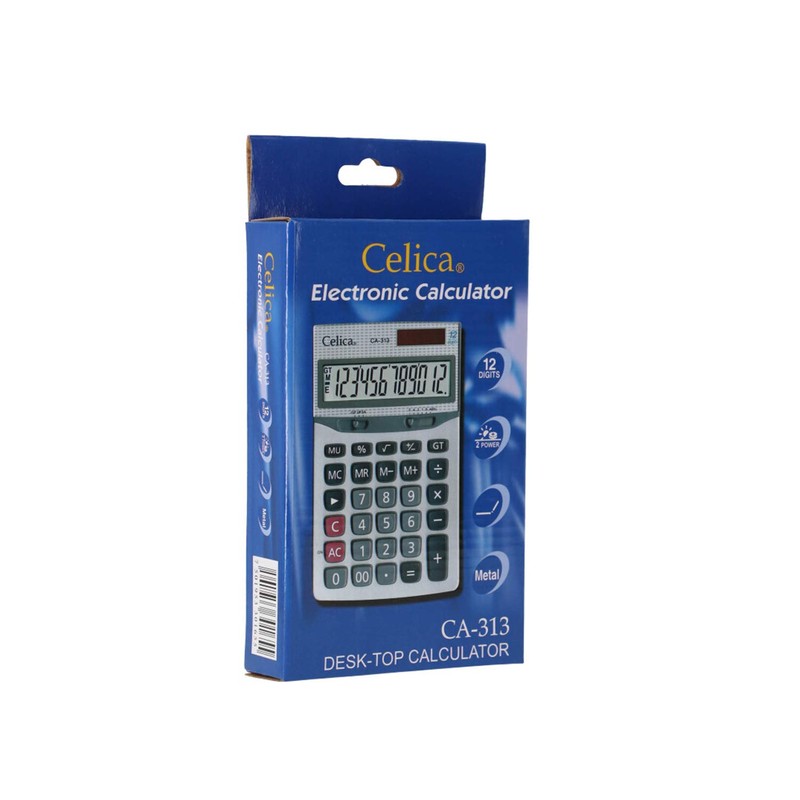 Celica Ca-313 Calculadora De Escritorio, 12 Dígitos Con Tecla De