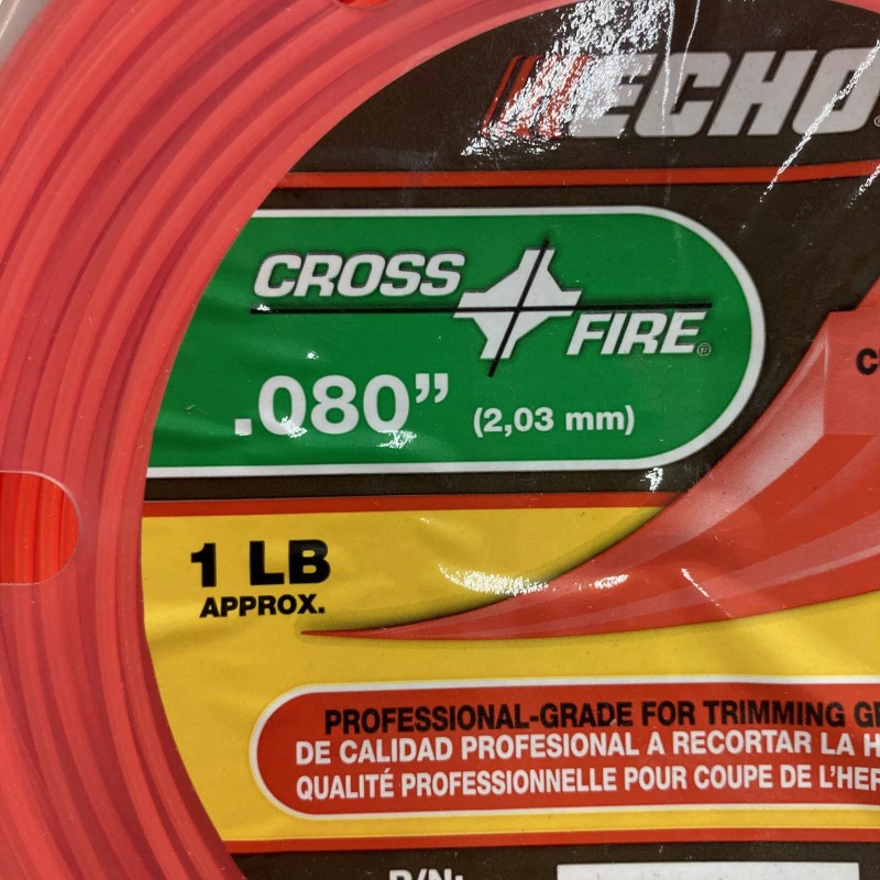 ECHO .080 CROSSFIRE STRING TRIMMER LINE 1 POUND SPOOL 402'