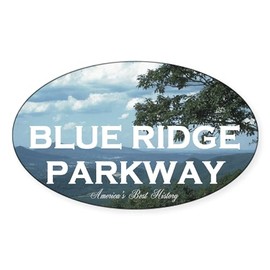 CafePress ABH Blue Ridge Parkway Sticker Oval Car Bumper Sticker