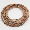 Unbranded NEW PIANO WIRE BRACELET SET STACK ROSE GOLD SILVER