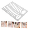 Gatuida Stainless Steel Eyebrow Stencil Practice Template for Salon Use