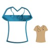Nurse Scrubs - Cookie Cutter/Sugar Cookie/Fondant/Clay (1390)