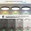 zemty 12 Inch Flush Mount Ceiling Light with Night Light