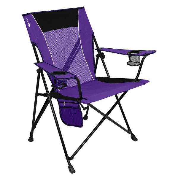 Kijaro Dual Lock Portable Camping Chairs - Enjoy the Outdoors with a Versatile Folding Chair, Sports Chair, Outdoor Chair & Lawn Chair - Dual Lock Feature Locks Position – Kawachi Purple