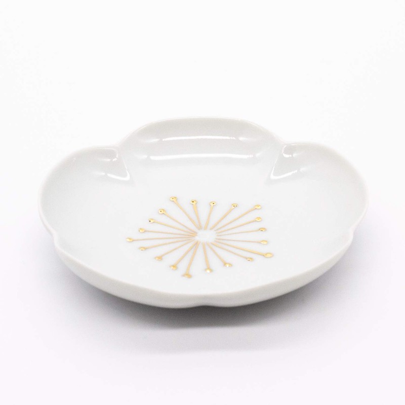 24to3 475068 Nishitomi Pottery Hasami Ware Plate, Approx. 4.3 inches