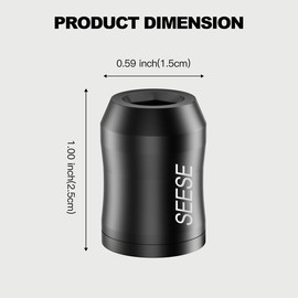 SEESE 2 Pcs Strong Magnetic Screw Ring, 1/4 Inch/ 6.35 mm Universal Magnetic Screw Ring Bit for Hex Screwdriver and Power Bits Screwring Powerbits