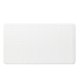 Rubbermaid Commercial Products Rubbermaid Commercial Products Bath Tub and Shower Mat, 36-Inch X 18-Inch, White, Extra Long, Machine Washable, Safti-Grip Non-Slip Bathroom Mat with Suction Cups for Home/Hotel/Shower/Bathtub
