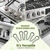 Gas Stove Knob Locks, 5 Pack Stove Knob Locks for