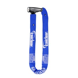 Kaedear KDR-LK1-1000 Bike Lock, Chain Lock, Key, Chain Length: 3.3 ft (1,000 mm) Number, Square 0.2 inch (6 mm) Heavy Duty, Cylinder, Anti-Theft, Blue