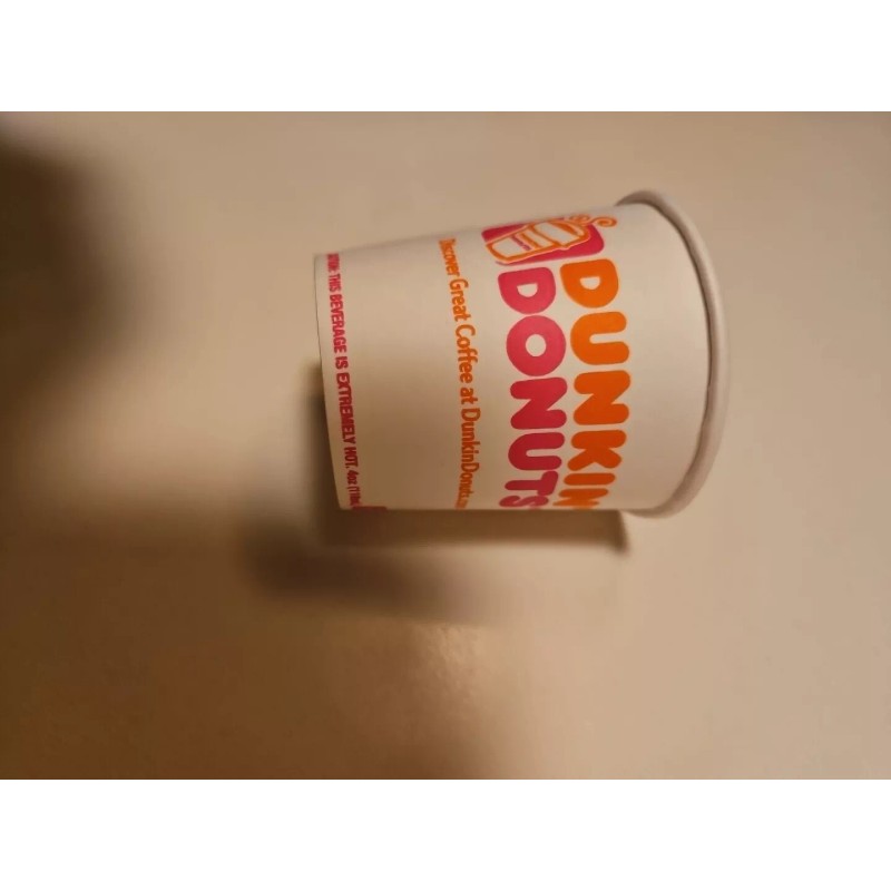 Dunkin' Donuts ONE Dunkin Donuts 4OZ White Paper Store Coffee