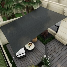 Vexoria Sun Shade Sail Canopy, 8'x 10' Rectangle 95% UV Block Shade Cover for Outdoor, Backyard Patio, Lawn, Garden, Sandbox Carpor Dark Gray