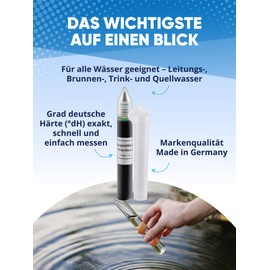 AGUALEVE Water hardness test - measure total hardness quickly and easily