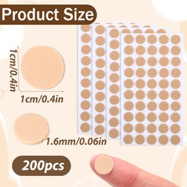 200 Pieces Earring Support Patches, Earring Stickers for Heavy Earring, Ear Lobe Support Patch for Split Earlobes, Support Protectors Patches Large Stabilizers Stickers Ear Lobe Saver Lifts