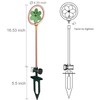 Metal Flower Sprinkler Head,Dual-Purpose Garden Decor & 360° Lawn Irrigation