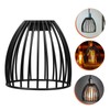 Cabilock Versatile Hanging Lamp Shade Wrought Iron Birdcage Design for
