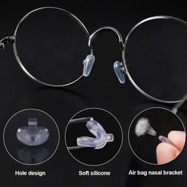 Eyeglass Repair Kit Glass Repair Tool Include Screws Nuts Mini Screwdriver Tweezers Nose Pads Ear Hooks Glasses Cleaning Cloth Handy for Watch Eyeglass Sunglass Spectacles