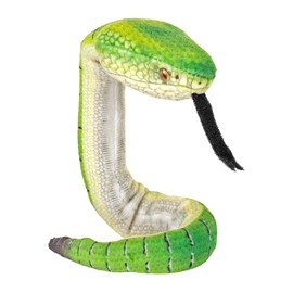 Wild Republic Coilkins Borneo Pit Viper, Stuffed Animal, 12 Inch, Plush Toy, Fill is Spun Recycled Water Bottles