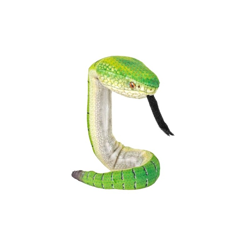 Wild Republic Coilkins Borneo Pit Viper, Stuffed Animal, 12 Inch,