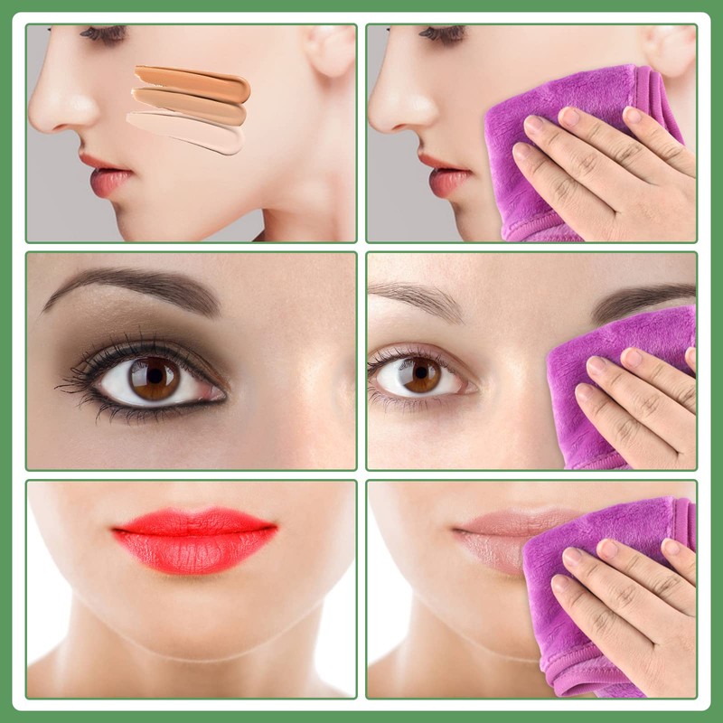 5 Pcs Makeup Remover Cloths, 15 x 8 inch Reusable