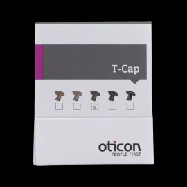 Oticon T-Cap Hearing Aid Wax Guard Microphone Mic Cover for 10 ITE *USA SELLER* - Medium Brown
