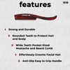 Speert Handmade Wide Tooth Mustache Beard Comb - Swiss Craftsmanship,