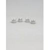 White Crown Tire Wheel Stem Air Valve Caps Car Truck