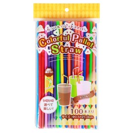 Drinking Bendable Straws Flexible,Diameter 5 MM Length 21 CM (8.27 Inches), Plastic, Assorted Pure Solid Colors (100)